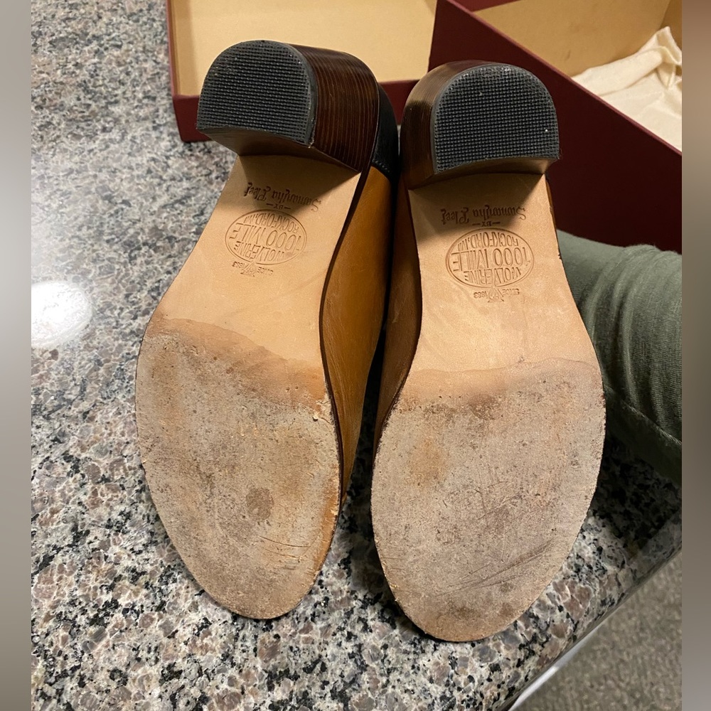 Wolverine leather booties. Two tone. Come inbox. Worn twice! - Picture 8 of 8